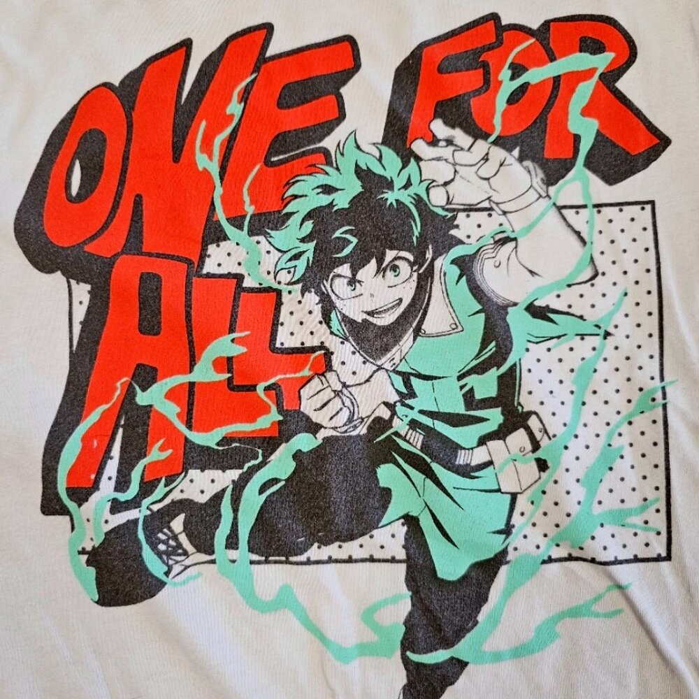 My Hero Academia Mens T-Shirt - Deku Attacking All For One Image